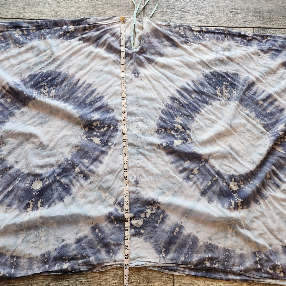 Roberta Roller Rabbit Tie Dye Caftan Dress Blue White O/S Hand Block Inspired - Picture 7 of 10